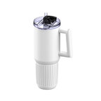 Mug isotherme personnalisable en acier inoxydable recyclé avec poignée et paille 90cl - myKings Canyon | pandacola - thumb