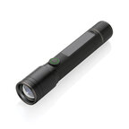 Lampe torche publicitaire personnalisable 3W rechargeable en aluminium recyclé RCS – Lurio | pandacolach - thumb