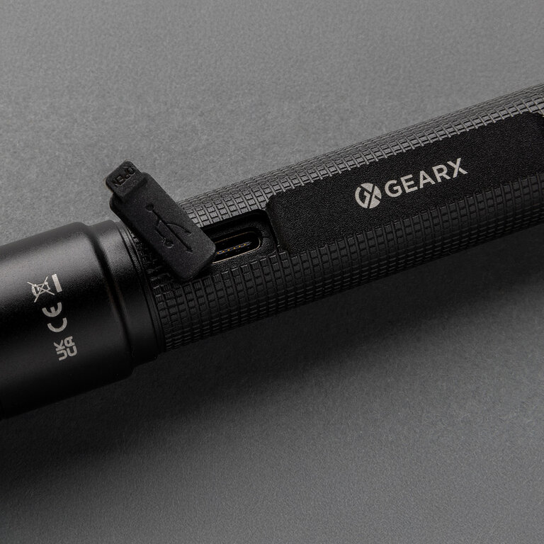 Lampe torche publicitaire personnalisable 3W rechargeable en aluminium recyclé RCS – Lurio | pandacolach - 4