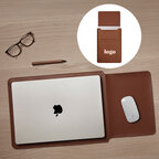 Pochette ordinateur 14" personnalisable en polyester recyclé – Moti 14 | pandacolach - thumb - 3