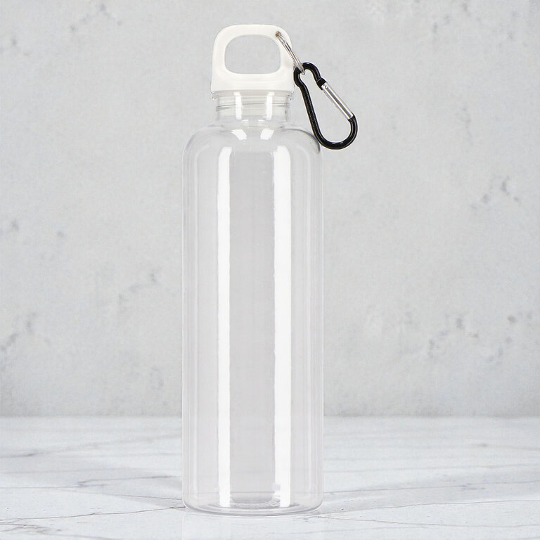 Bouteille personnalisée transparente en rPET avec mousqueton 750 ml - Honvoi | pandacolach - 5