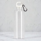 Bouteille personnalisée transparente en rPET avec mousqueton 750 ml - Honvoi | pandacolach - thumb - 5