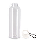 Bouteille personnalisée transparente en rPET avec mousqueton 750 ml - Honvoi | pandacolach - thumb - 1