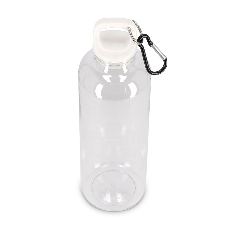 Bouteille personnalisée transparente en rPET avec mousqueton 750 ml - Honvoi | pandacolach - 2