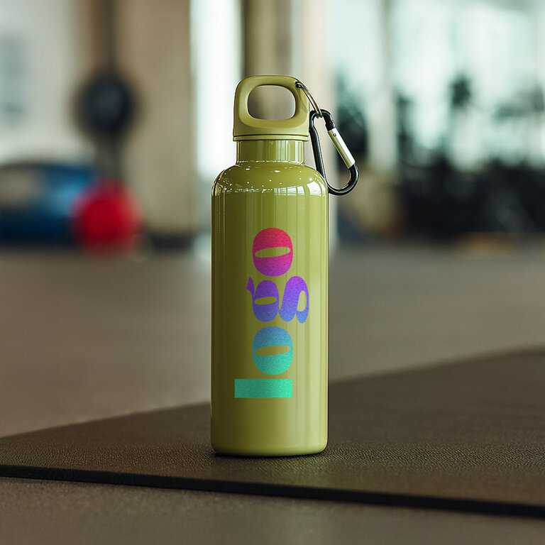 Bouteille personnalisé opaque en rPET avec mousqueton 500 ml - Honvoipa | pandacolach