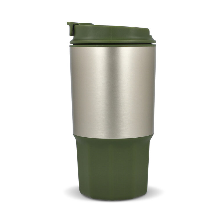 Mug personnalisable douple paroi en acier avec couvercle 450 ml - Saboua | pandacolach - 5