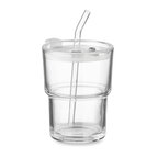 Gobelet personnalisable en verre avec paille – SippyGo | pandacolach - thumb