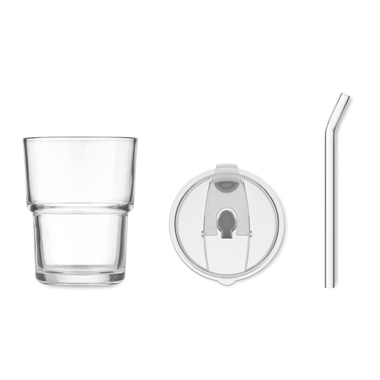 Gobelet personnalisable en verre avec paille – SippyGo | pandacolach - 4