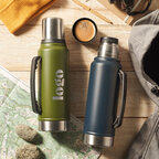 Bouteille isotherme personnalisable 1L en acier recyclé – Thermokap | pandacolach - thumb - 3