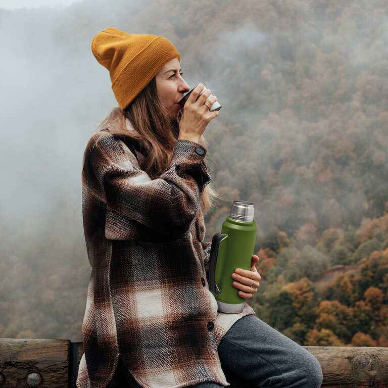 Bouteille isotherme personnalisable 1L en acier recyclé – Thermokap | pandacolach - 4