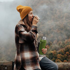 Bouteille isotherme personnalisable 1L en acier recyclé – Thermokap | pandacolach - thumb - 4