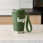 Gobelet double paroi personnalisable 300 ml avec bracelet en RPET – ClipCup | pandacola - thumb