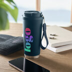 Gobelet isotherme personnalisable 500 ml avec sangle en RPET – DuoSip | pandacolach - thumb - 3