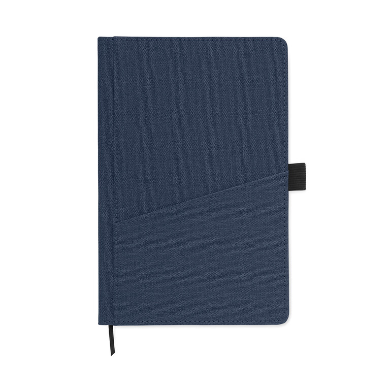 Carnet A5 personnalisable en PU avec poche frontale et papier recyclé – NotyPocket | pandacolach