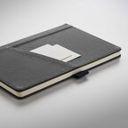 Carnet A5 personnalisable en PU avec poche frontale et papier recyclé – NotyPocket | pandacolach - thumb - 5