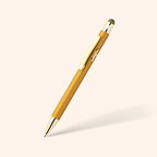 Stylo personnalisable à bille en aluminium recyclé avec stylet - Kari Shine | pandacola - thumb
