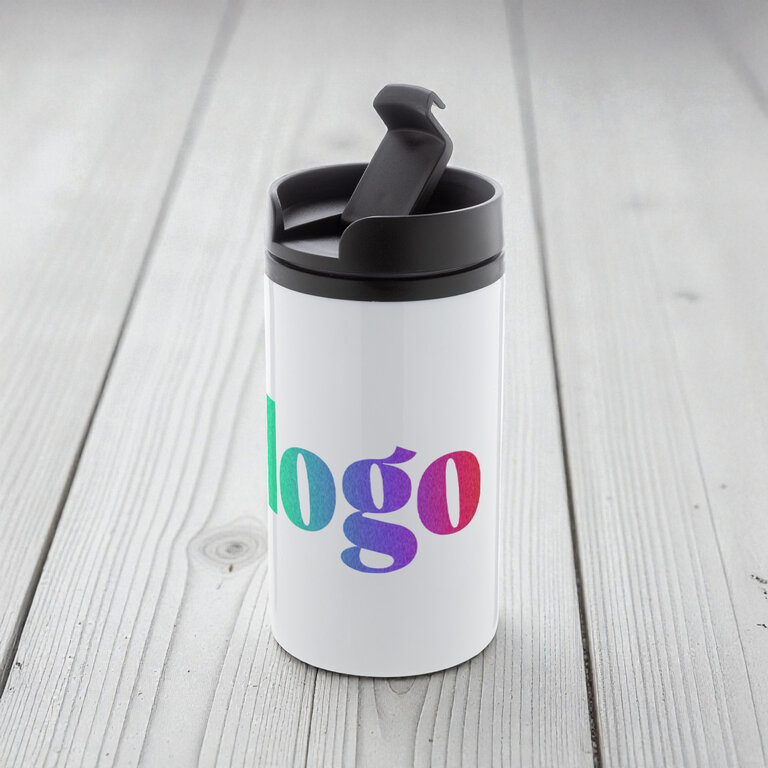 Mug isotherme personnalisable douple paroi en acier recyclé 250 ml - Sika | pandacolach