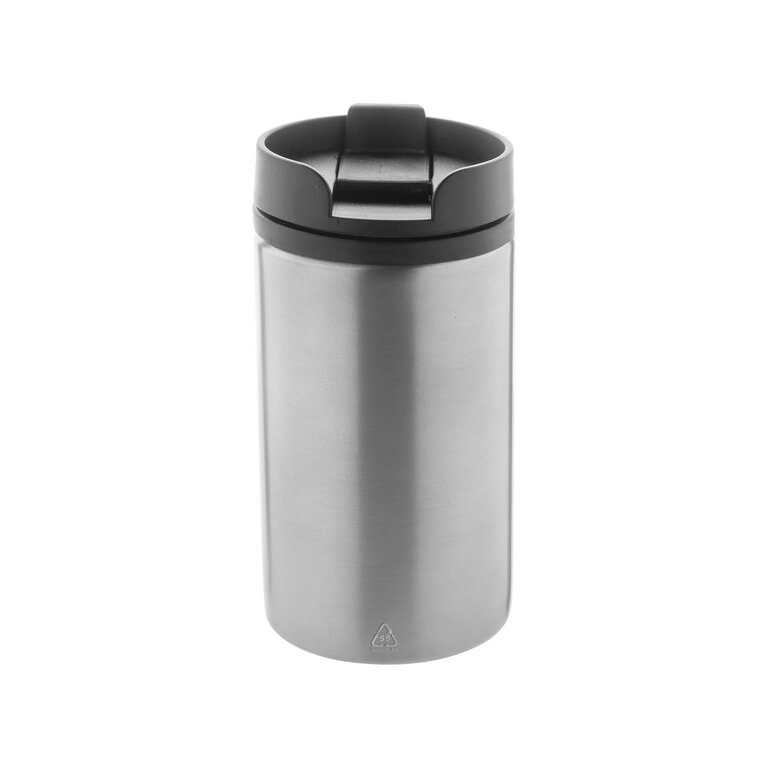 Mug isotherme personnalisable douple paroi en acier recyclé 250 ml - Sika | pandacolach