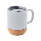 Mug personnalisable en céramique avec base liège et couvercle - Koga | pandacolach - thumb