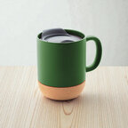 Mug personnalisable en céramique avec base liège et couvercle - Koga | pandacolach - thumb - 4