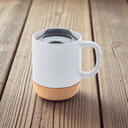 Mug personnalisable en céramique avec base liège et couvercle - Koga | pandacolach - thumb - 5