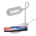 Lampe de bureau personnalisée en plastique recyclé avec chargeur à induction - Louce | pandacolach - thumb - 1