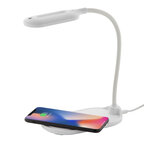 Lampe de bureau personnalisée en plastique recyclé avec chargeur à induction - Louce | pandacolach - thumb - 4