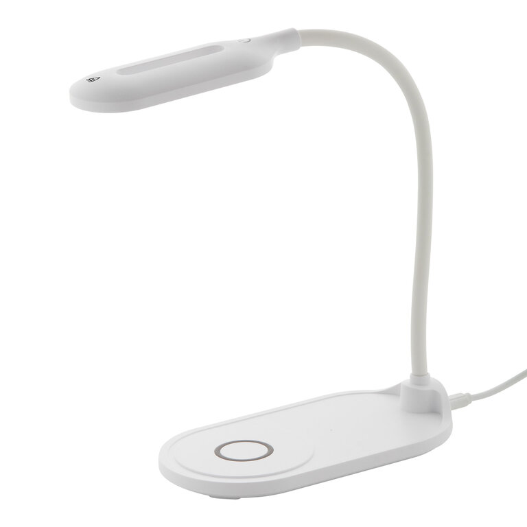 Lampe de bureau personnalisée en plastique recyclé avec chargeur à induction - Louce | pandacolach - 5