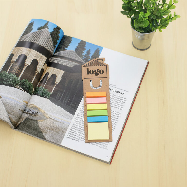 Marque-pages personnalisables avec note autocollant et règle - Lokol | pandacolach - 1