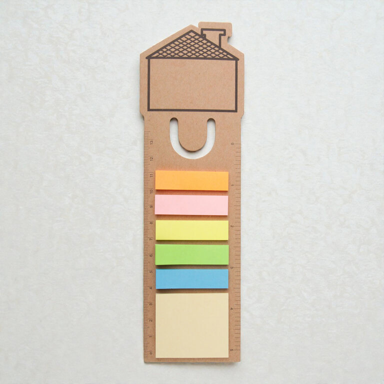Marque-pages personnalisables avec note autocollant et règle - Lokol | pandacolach - 2