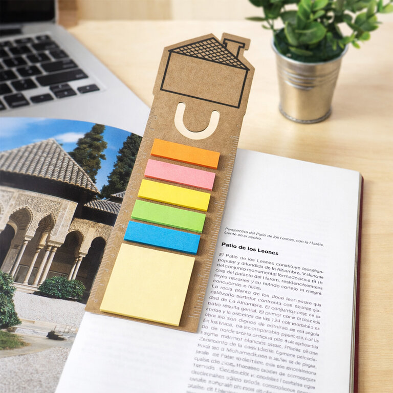 Marque-pages personnalisables avec note autocollant et règle - Lokol | pandacolach - 3