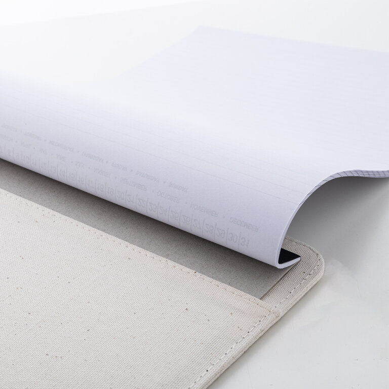 Conférencier personnalisable A4 en toile recyclée - Korpo | pandacolach - 4