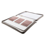 Conférencier personnalisable A4 en toile recyclée avec anse - Korpo Anse | pandacolach - thumb