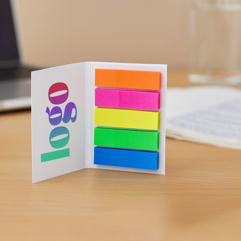 Marque-pages adhésifs personnalisable avec couverture souple - MarkUp | pandacolach - 1