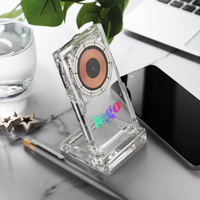 Station de charge personnalisée en acrylique avec support - Piwi | pandacolach