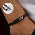 Câble de charge bracelet personnalisable 60W en PU - Chaibran | pandacolach - thumb - 1