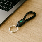 Câble de charge porte-clé personnalisable 60W en PU - Branchai | pandacolach - thumb - 1