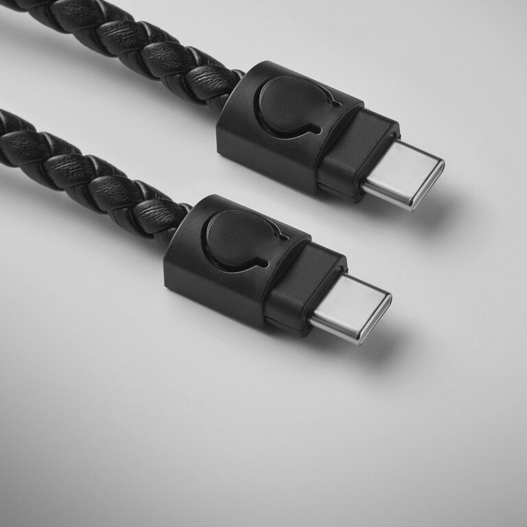 Câble de charge porte-clé personnalisable 60W en PU - Branchai | pandacolach - 3