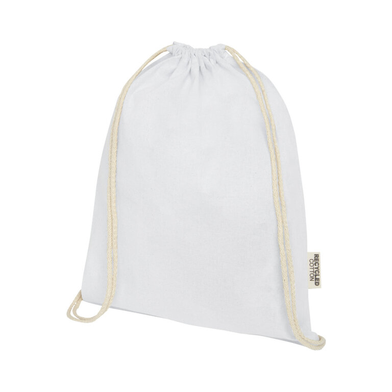 Sac à dos cordelettes personnalisable en coton recyclé 140 gr/m² - Ipori 140 | pandacolach