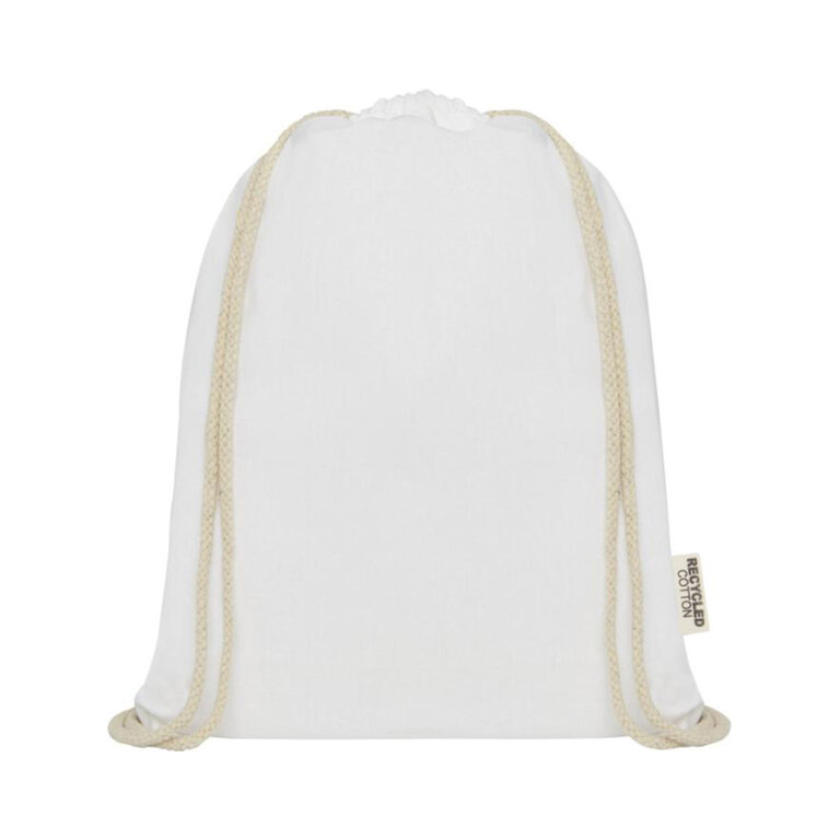 Sac à dos cordelettes personnalisable en coton recyclé 140 gr/m² - Ipori 140 | pandacolach - 1