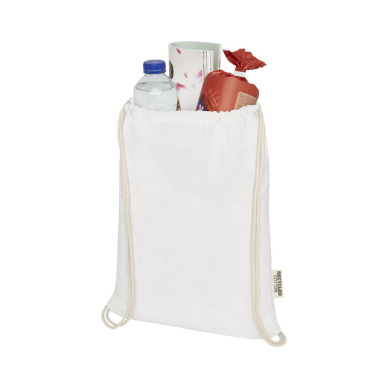 Sac à dos cordelettes personnalisable en coton recyclé 140 gr/m² - Ipori 140 | pandacolach - 2