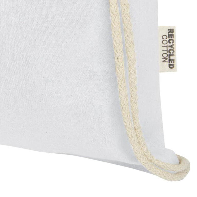 Sac à dos cordelettes personnalisable en coton recyclé 140 gr/m² - Ipori 140 | pandacolach - 4