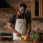 Tablier personnalisé en coton recyclé 200 gr/m² - Fourno | pandacolach - thumb - 3