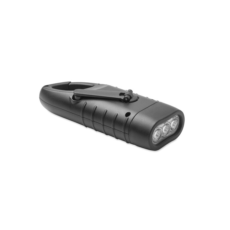 Lampe torche personnalisable 3 LED solaire et manivelle – SunDynamo | pandacolach