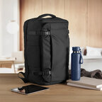 Sac à dos de voyage personnalisable 17" en RPET – PackoMax | pandacolach - thumb - 2