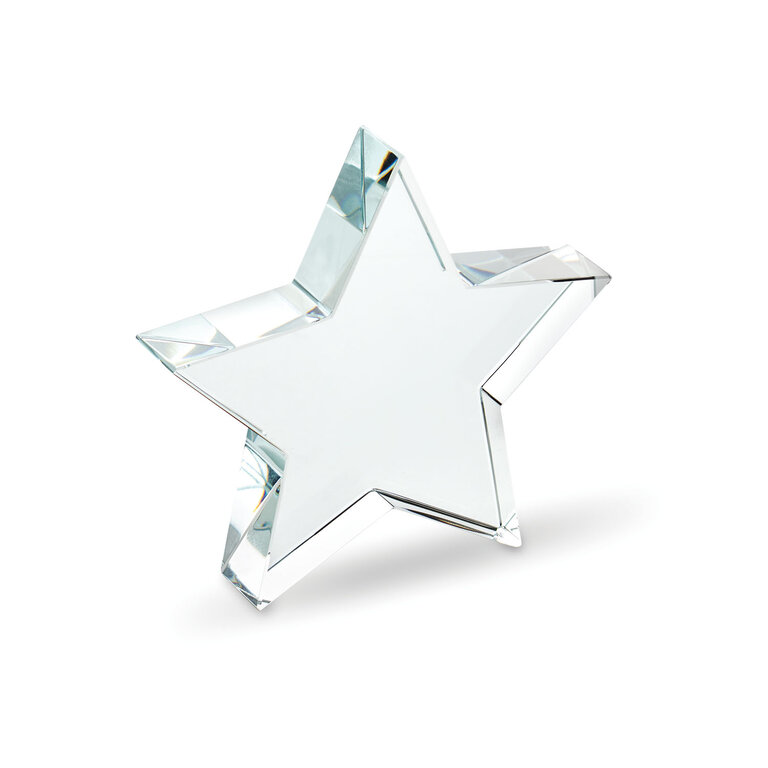 Trophée étoile personnalisable en verre – Stellaro | pandacolach