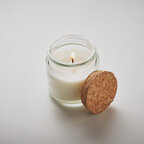 Bougie parfumée personnalisée en verre avec couvercle en liège – Valumina | pandacolach - thumb - 2