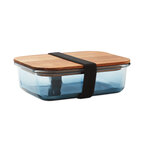 Boîte repas personnalisable en verre avec couvercle en bois – Lunchwood | pandacolach - thumb