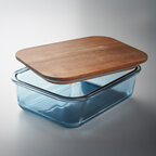 Boîte repas personnalisable en verre avec couvercle en bois – Lunchwood | pandacolach - thumb - 2