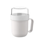 Mug petit-déjeuner personnalisable en PP avec double compartiment – Miami snack | pandacolach - thumb